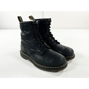 Dr. Martens 1460 Soft Nappa Leather Black Combat Boots Grunge 90s EU 38 US W7 M5